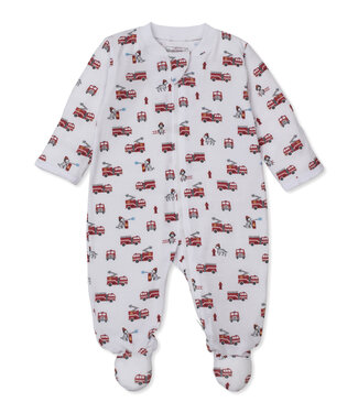 Kissy Kissy Brave Firefighters Zip Footie