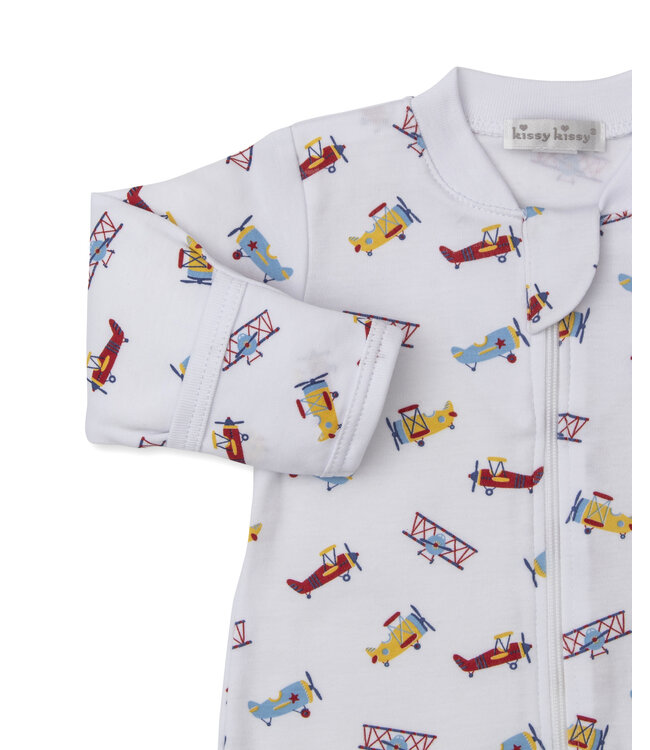 Kissy Kissy Let's Fly Away Zip Footie