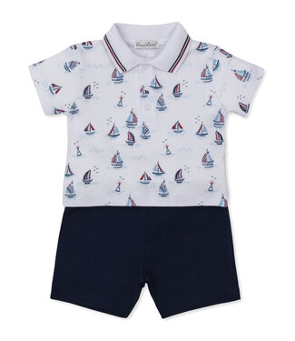 Kissy Kissy Red/White/Blue Regatta Bermuda Set