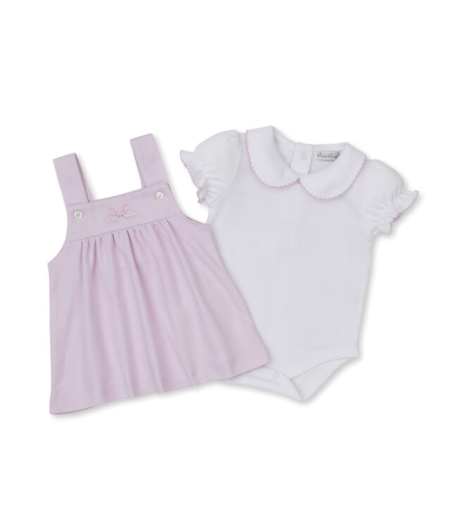 Kissy Kissy Pink/White Springtime Bunny Fun Jumper Set