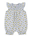 Kissy Kissy Lemon Blossoms Smock  Short Playsuit