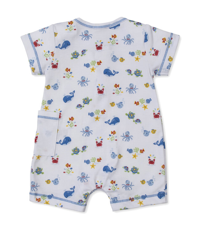 Kissy Kissy Blue Ocean Antics Short Playsuit