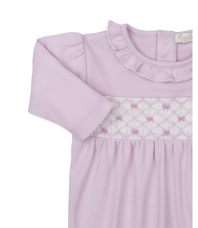 Pink CLB Summer Bows Smock Footie