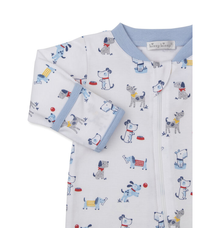 Kissy Kissy Puppy Patch Zip Footie
