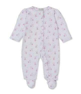 Kissy Kissy Pink Teddy Bear Love Footie