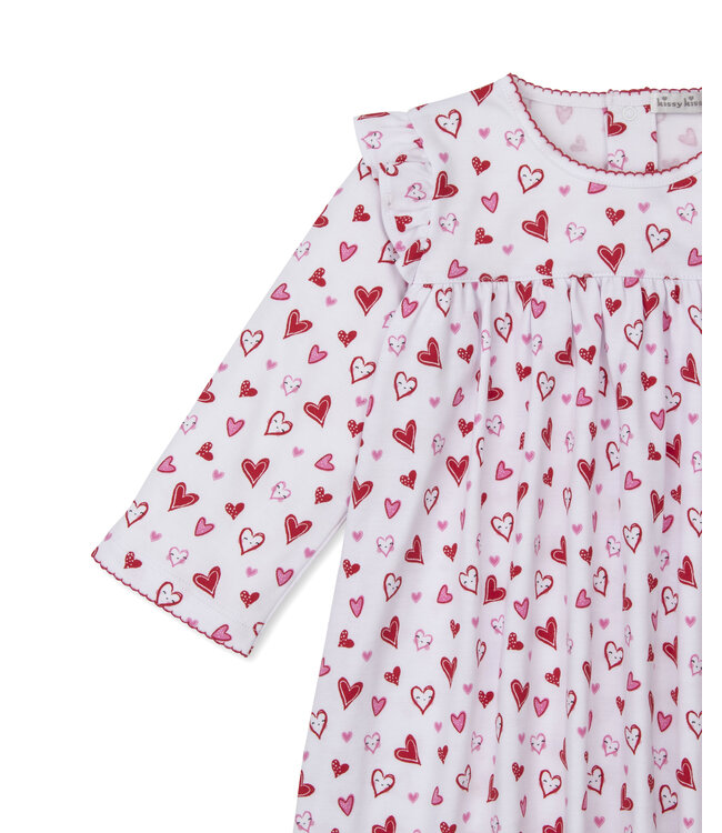 Kissy Kissy Red Hearts Galore Dress Set