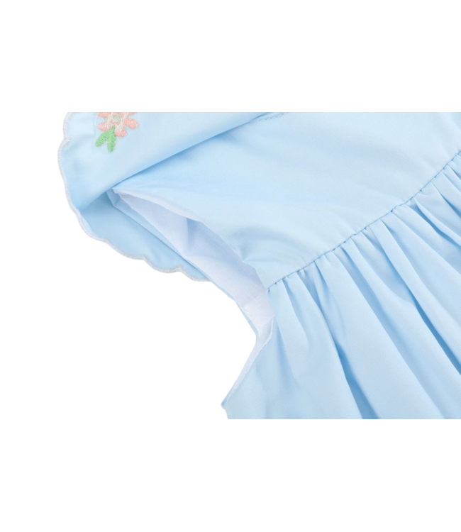 Lil Cactus Light Blue Bunny & Flowers Dress