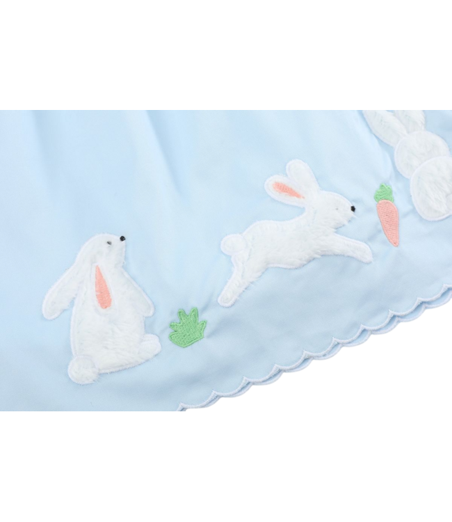 Lil Cactus Light Blue Bunny & Flowers Dress