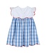Lil Cactus Red/White/Blue Flutter Dress