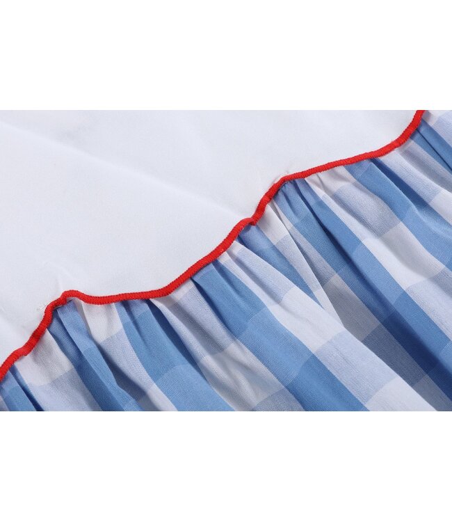 Lil Cactus Red/White/Blue Flutter Romper