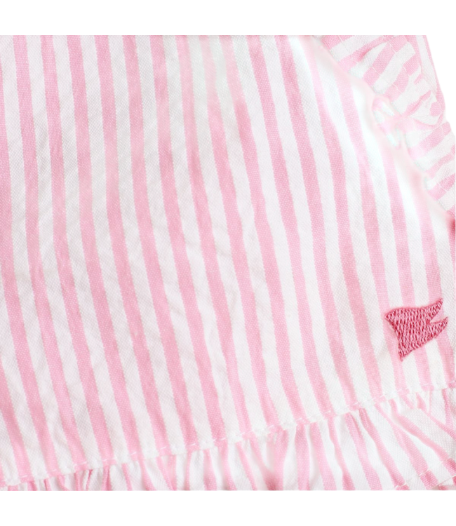 Pedal Pink Frill Seersucker Short