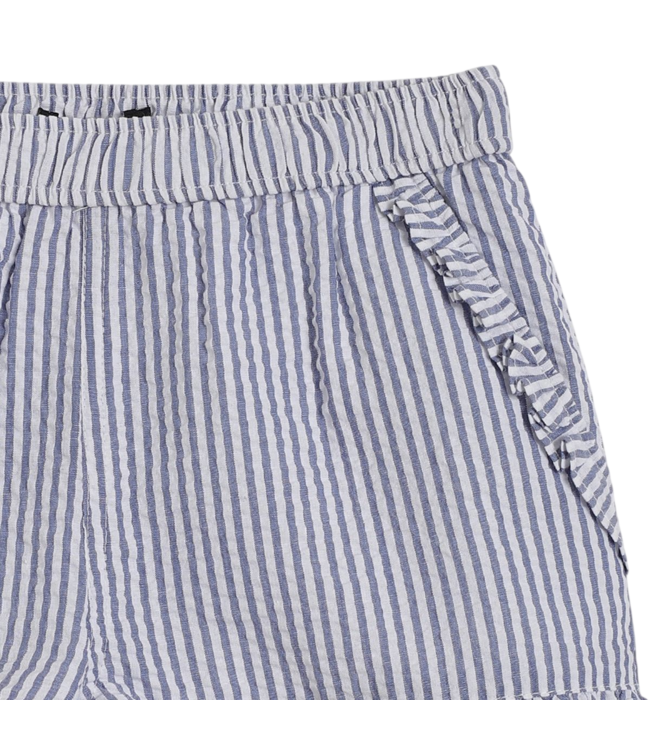 Pedal Blue Girl Seersucker Shorts