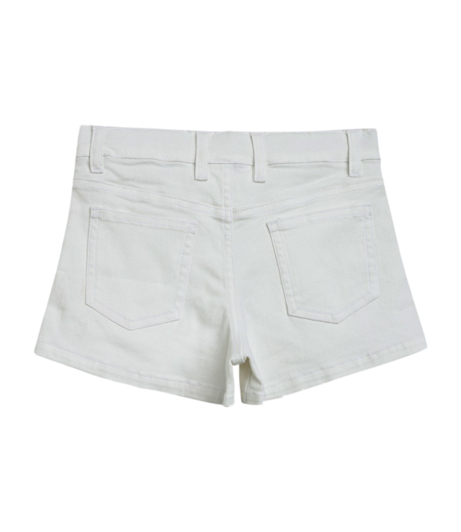 White Jean Shorts