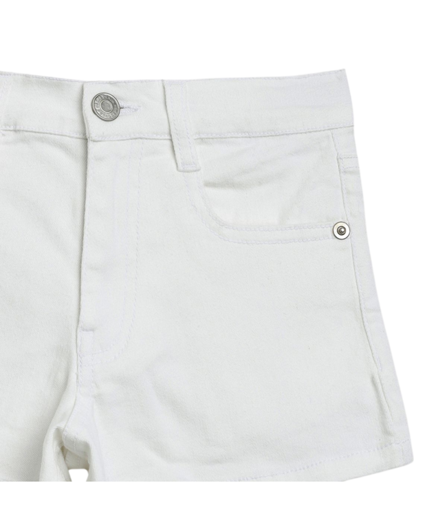Pedal White Jean Shorts
