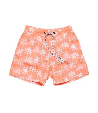 Snapper Rock Orange Cali Palms Recycled Swim Trunk