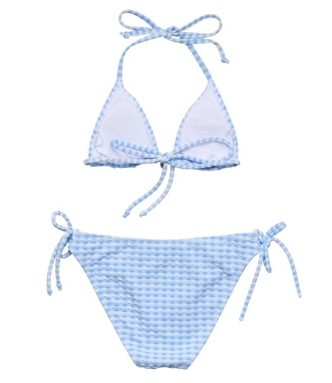 Snapper Rock Blue Seaside Gingham Triangle Bikini