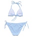 Snapper Rock Blue Seaside Gingham Triangle Bikini