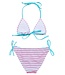 Snapper Rock Pink Sorbet Stripe Triangle Bikini