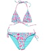 Snapper Rock Blue Tropical Glow Recycled Triangle Bikini
