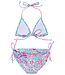 Snapper Rock Blue Tropical Glow Recycled Triangle Bikini