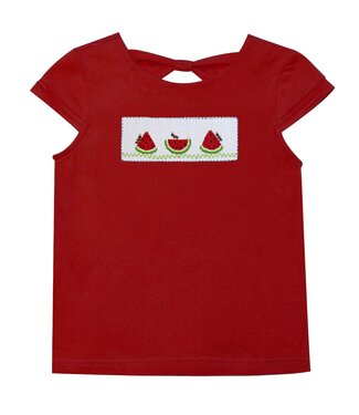 vive la fete Red Knit Watermelon Cap Sleeve Top