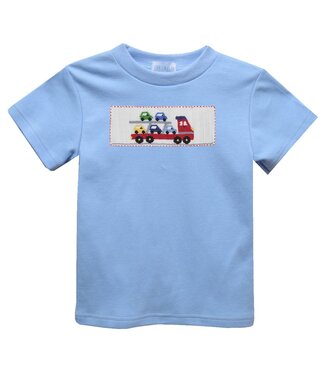 vive la fete Lt. Blue Trailer Cars S/S Tee