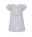 Claire & Charlie Lt. Blue Seersucker Pastel Bows A Line Dress