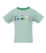 Claire & Charlie Green Knit Stripe Boys Golf Tee