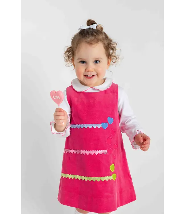 Florence Eiseman Corduroy Jumper w/Hearts