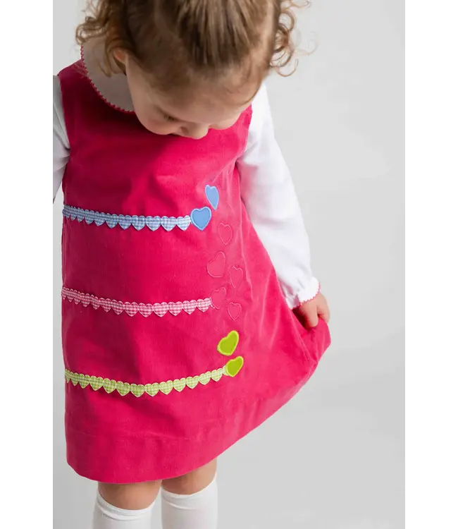 Florence Eiseman Corduroy Jumper w/Hearts