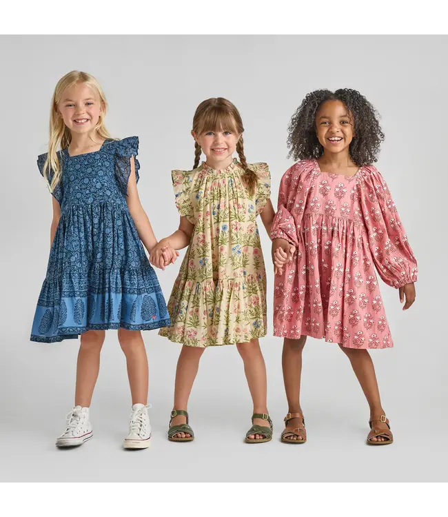 Pink Chicken Leafy Floral Harper Dress