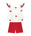 Milon White Top w/Cherries Short Set
