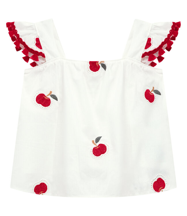 White Top w/Cherries Short Set