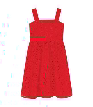 Milon Red Eyelet Dress