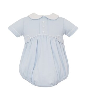 Petit Bebe Lt. Blue Knit Boys Bubble