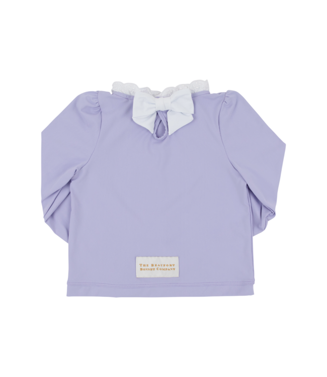 Beaufort Bonnet Lauderdale Lavender/White Winnie's Wave Spotter Swim-UPF