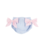Breakers Blue Seersucker Pink Bow Bottom Bloomer