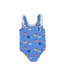 Beaufort Bonnet Here Fishy Fishy/White Ruehling Ruffle Bathing Suit