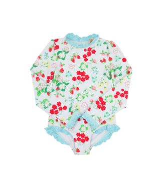 Beaufort Bonnet Berry Sweet/Blue Sarasota Surf Suit - UPF 35