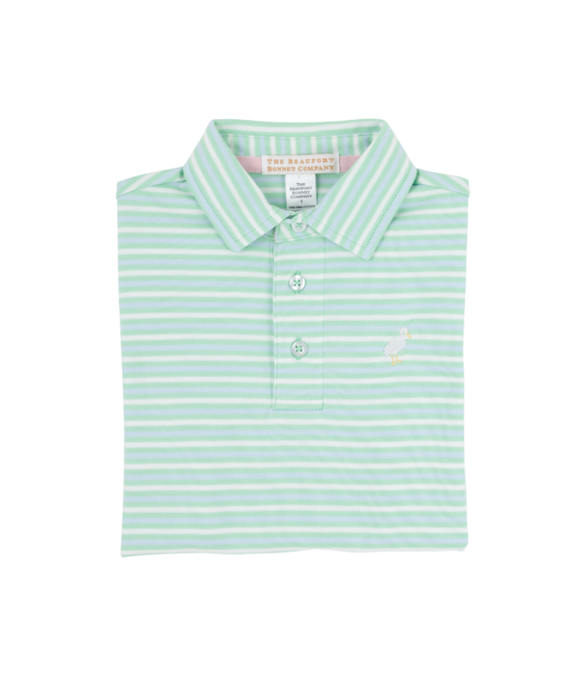 Beaufort Bonnet Sumner County Stripe Prim and Proper S/S Polo