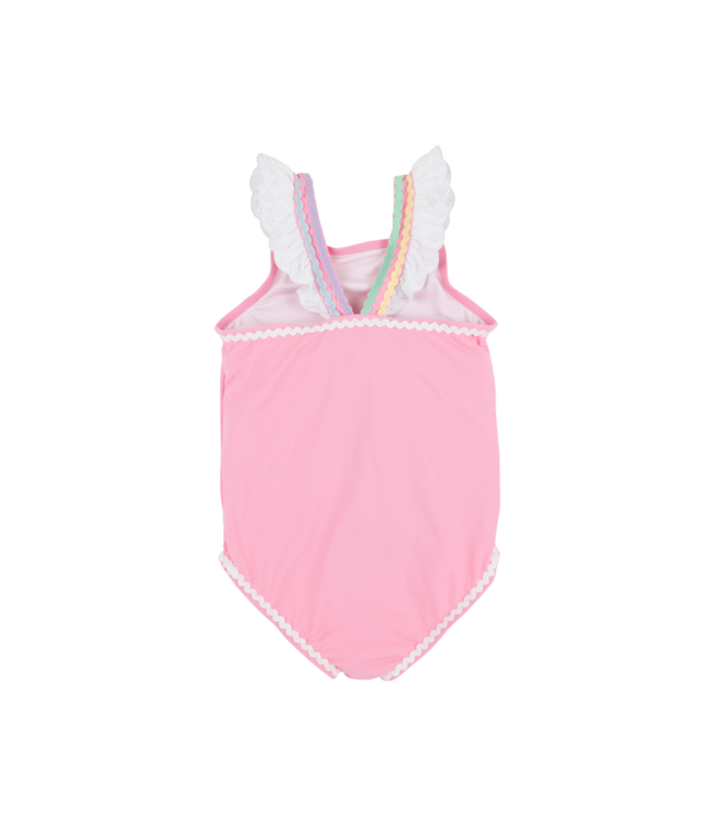 Beaufort Bonnet Hamptons Hot Pink/White Long Bay Swimsuit