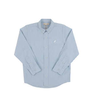 Beaufort Bonnet Barrington Blue Tally Ticking Stripe/White Dean's List Dress Shirt