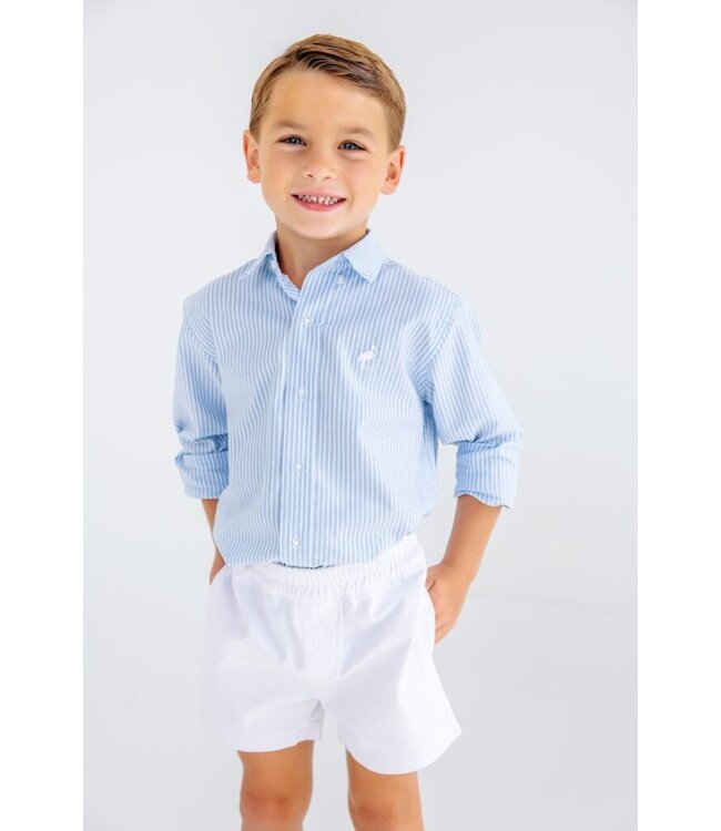 Barrington Blue Tally Ticking Stripe/White Dean's List Dress Shirt