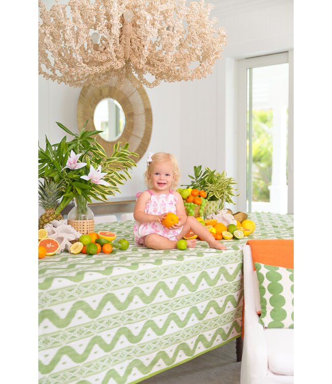 Beaufort Bonnet Bridgetown Harbor Hand Block Winter Park Pink Rosey Romper