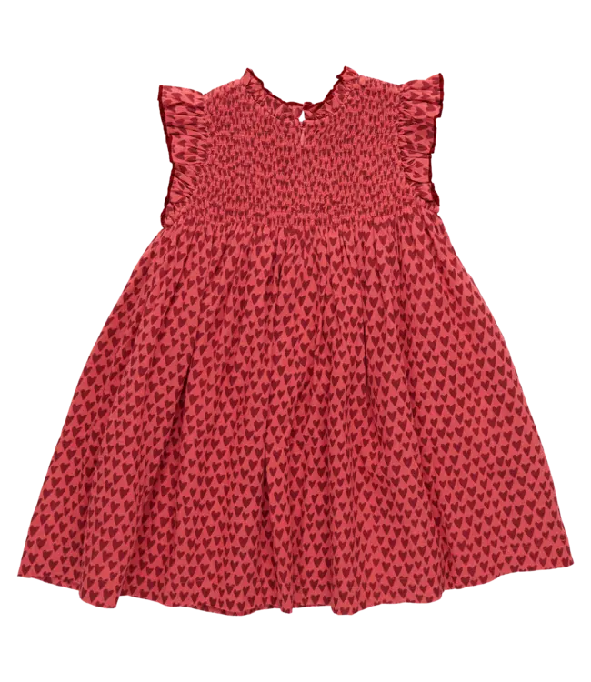 Pink Chicken Red Mini Hearts Stevie Dress