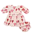 Pink Chicken Gradient Hearts Renee Dress Set