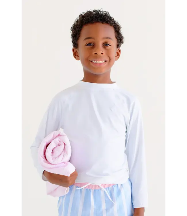 Beaufort Bonnet Worth Ave White Walker's Wave Swim Shirt-UPF