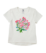 Coral Organic Floral Tee