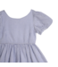 Blue Seersucker Embroidered Dress