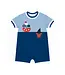 Florence Eiseman Knit Shortall with Pirate Ship & Crab